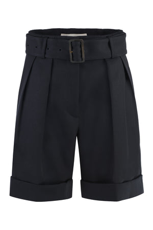 Gabardine bermuda shorts-0